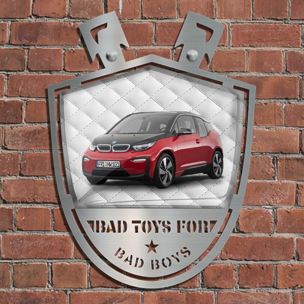 Persönliche Wand-Dekoration-Tuning Chrom in Größe L mit deinem Auto u. Kennzeichen. - auto4style