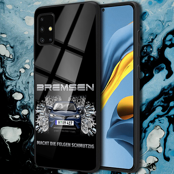 Personalisierte Handyhülle Samsung Galaxy A51 mit deinem Auto u. Kennzeichen im Design Tuning. Viele Handymodelle im Sortiment. - auto4style