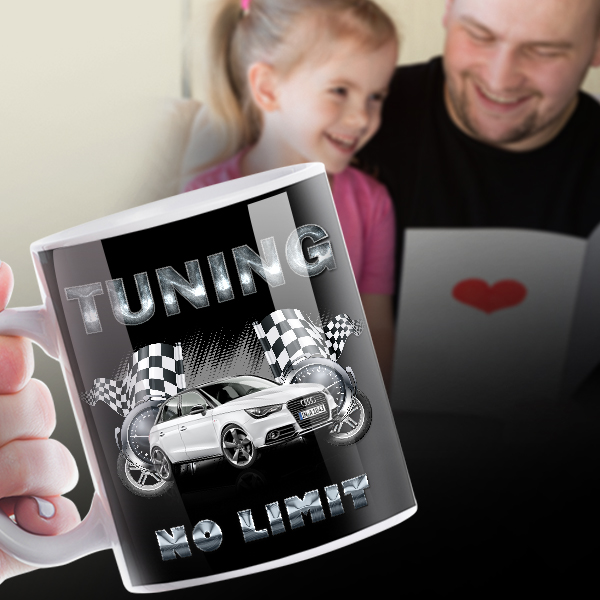 Persönliche Tasse als Vatertagsgeschenk! Cooles Herrengeschenk für ihn mit seinem Auto bzw. Foto!