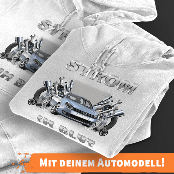 Hoodie Design mit Autosilhouette Weiß-3XL Saugen Quetschen Knallen Blasen mit deinem Automodell und Kennzeichen! Kapuzenpullover Pullover Sweatshirt G