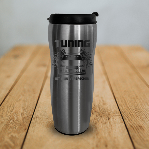 Personalisierte Thermotasse mit Auto-Modell und Kennzeichen – Perfektes Muttertagsgeschenk und Geschenkideen für Frauen. - auto4style