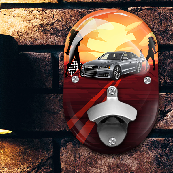 Wandflaschenöffner für Autofans - auto4style