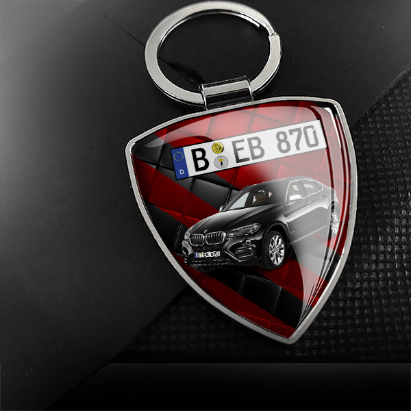 Personalisierter Schlüsselanhänger mit Auto-Modell und Kennzeichen - Das ideale Vatertagsgeschenk und sinnvolle Geschenke für Männer. - auto4style
