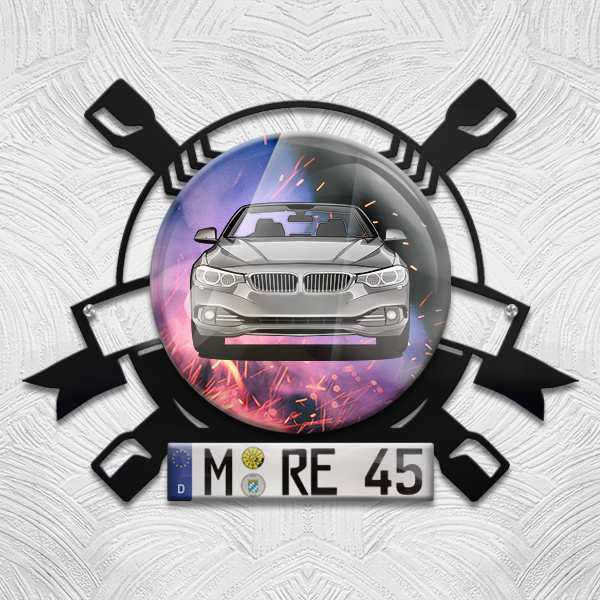 Einzigartige Wanddekoration: Personalisierte Geschenke für Autofans - Ihr Auto, Ihre Geschichte, Ihr Stil. Jetzt bestellen! - auto4style