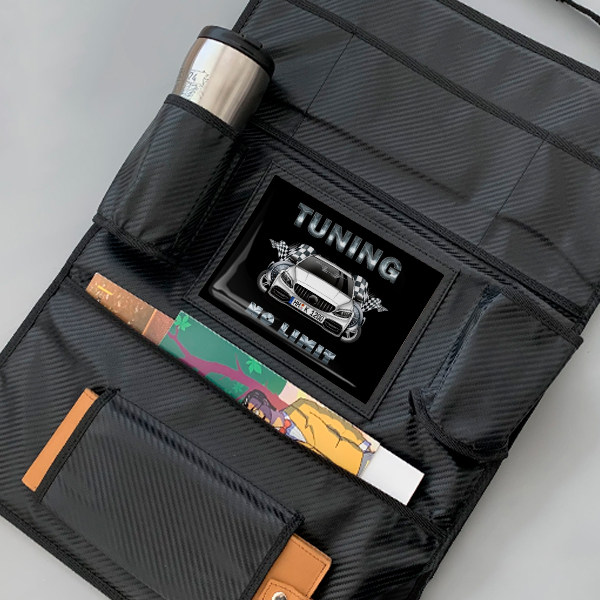 Personalisierte Autositztasche - Individuelles Autozubehör und originelle Geschenkideen für Männer, die schon alles haben. - auto4style