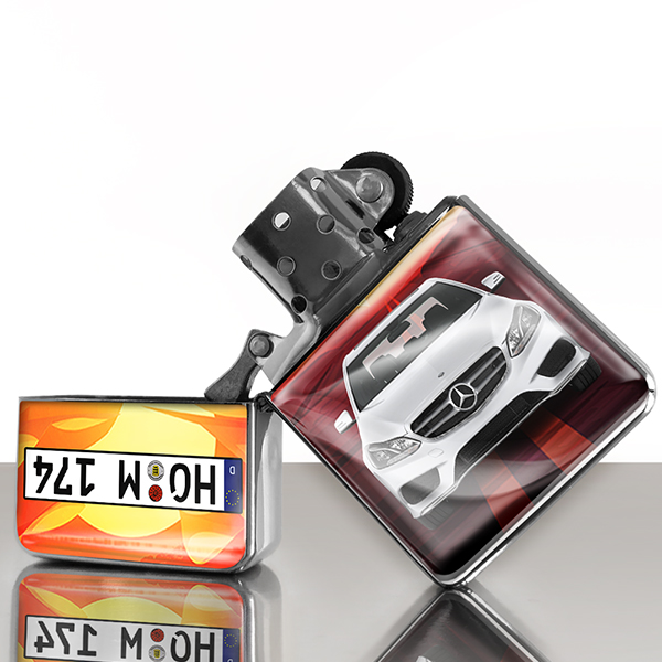 Männer Geschenke im Sortiment: individuelles Feuerzeug Nummernschild mit Auto, Sturmfeuerzeug für Autofans, Lichtbogen Feuerzeug, coole Feuerzeuge