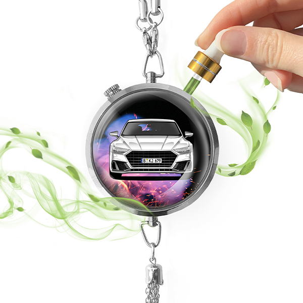 Personalisierter Auto Lufterfrischer mit Modell und Kennzeichen – Ideales Geschenk für Opa und stilvolle Männer. Jetzt individuell gestalten!