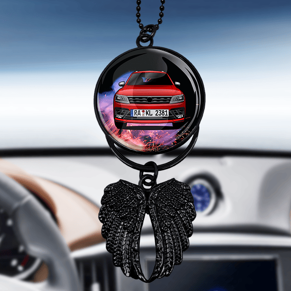 Spiegelanhänger Auto: Personalisiert mit Ihrem Fahrzeug und Kennzeichen - Das ideale Geschenk für Mama und für Autoliebhaber. - auto4style