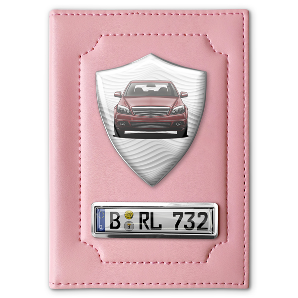 Fahrzeugschein Hülle mit Kennzeichen - Perfekte Geschenke für Mama und stilvolle Geschenkideen für Frauen. Schützen Sie Ihren Fahrzeugschein mit Stil.