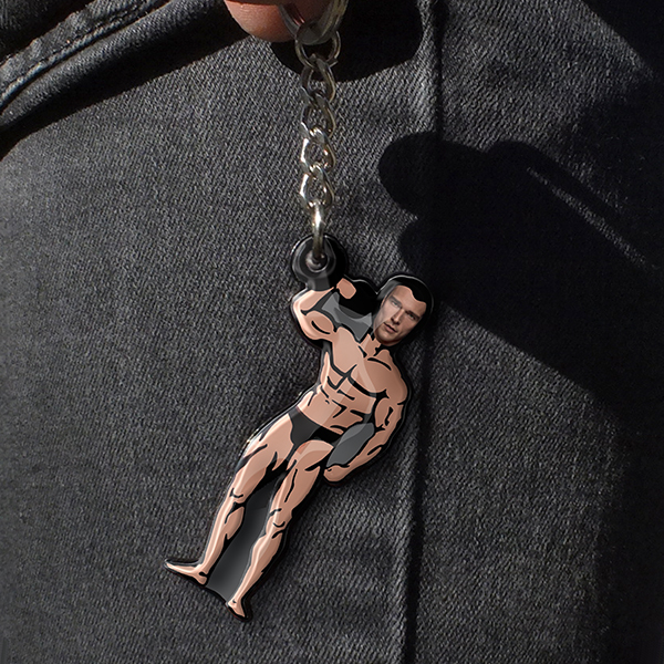 Personalisierter Schlüsselanhänger mit eigenem Foto | Lustiges Geschenk für Freund | Einzigartige Geschenkidee | Jetzt entdecken und gestalten!