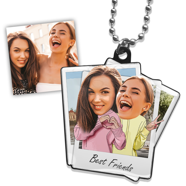 Jahrestag Geschenk für Sie - Personalisierter Foto-Rückspiegelanhänger - Geschenk für die beste Freundin - Schaffen Sie bleibende Erinnerungen