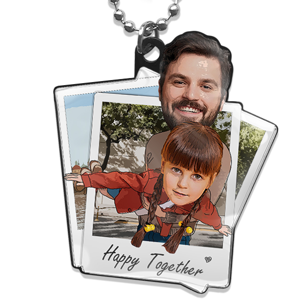 Jahrestag Geschenk - Personalisierter Foto-Rückspiegelanhänger - Einzigartiges Vatertagsgeschenk mit Ihrem Foto - Unvergessliche Erinnerungen schenken