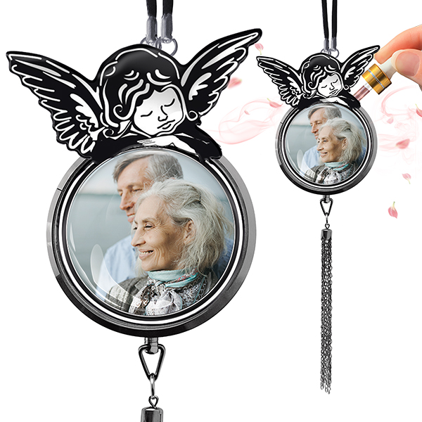 Individueller Auto Lufterfrischer mit Foto - Tolle Geschenkidee fürs Auto, für Frauen u. Männer, ideal auch als Geschenk für Eltern: Foto Auto Deko In