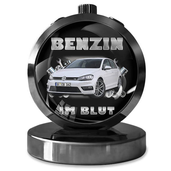 "Personalisierter Autoduft "Benzin im Blut" - Ihr Automodell und Kennzeichen. Brutales Geschenk für Autoliebhaber - ideale Überraschung für ihn!"