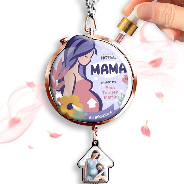 Personalisierte Auto Lufterfrischer - Gestalten Sie Ihren eigenen Text und fügen Sie Ihr Foto hinzu. Ideales Geschenk für Mama und Auto-Liebhaber.