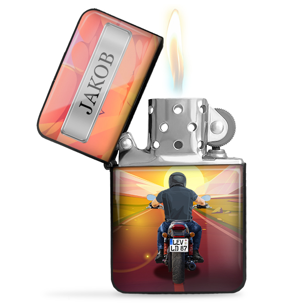 Ein individuell gestaltetes Feuerzeug - Das ideale Geschenk für Motorrad-Enthusiasten und stilbewusste Männer - auto4style