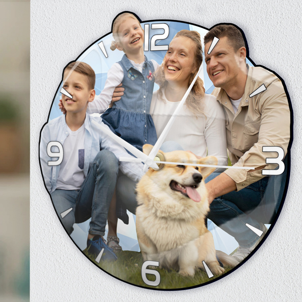 Wanduhr Personalisiert mit Eigenem Foto - Tolle Geschenkidee für Mama, Frauen und Einzigartige Erinnerungen. Bringen Sie Ihre Liebsten zum Lächeln!