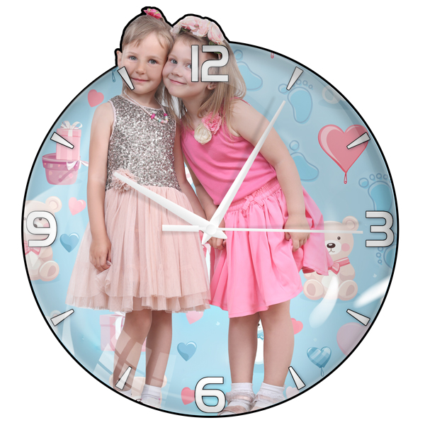 Wanduhr mit Eigenem Foto - Perfektes Muttertagsgeschenk und Geschenkideen für Frauen. Stilvolles Unikat für Ihr Zuhause. - auto4style