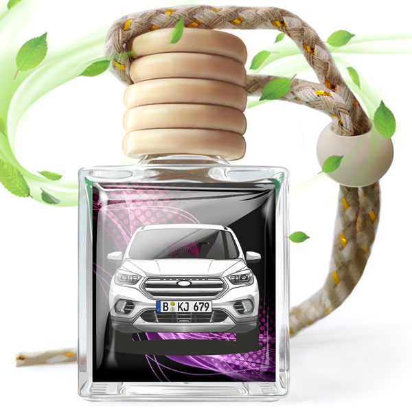 Personalisiert Mini Lufterfrischer - Autoduft mit deinem Auto u. Kennzeichen - Geschenkideen für Männer. - auto4style