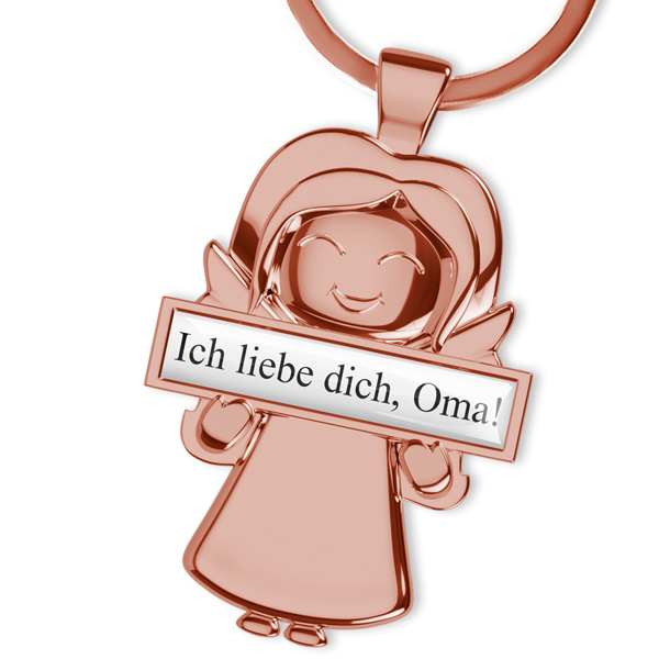 Schutzengel Schlüsselanhänger mit eigenem Text: Persönliches Geburtstagsgeschenk für Freundin und liebevolle Geschenkideen für Mama! - auto4style