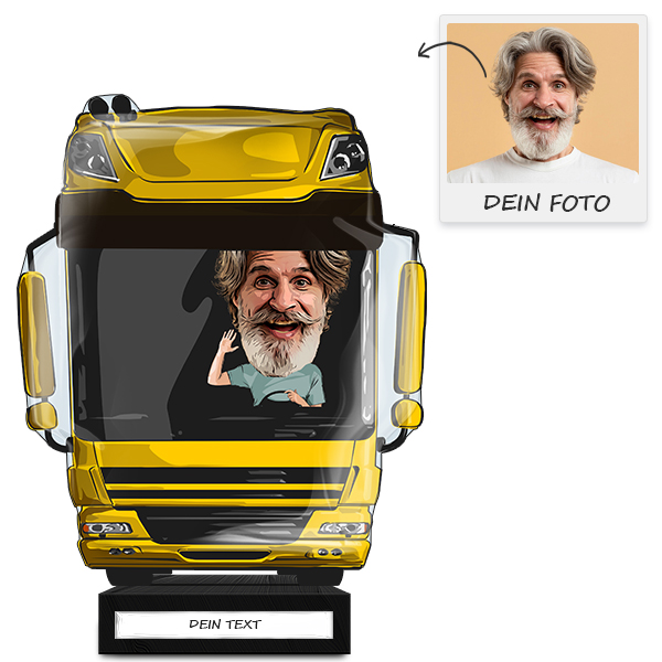 Geschenke für LKW-Fahrer: Personalisierte Couchtisch Deko & LKW Deko - Originelle Geschenkideen für Trucker und Fans von Lastwagen - auto4style