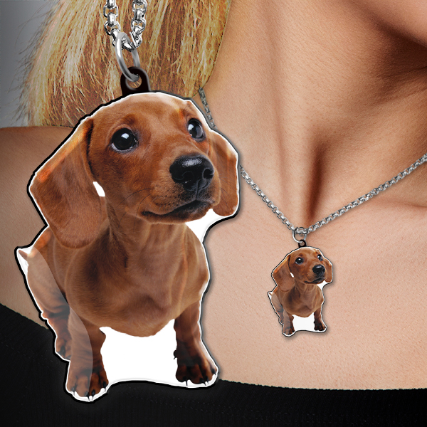 Halskette Hund: Personalisiertes Geschenk für Tierliebhaber - Foto Halskette als besonderes Erinnerungsstück, um die Liebe zu Ihrem Haustier zu feiern