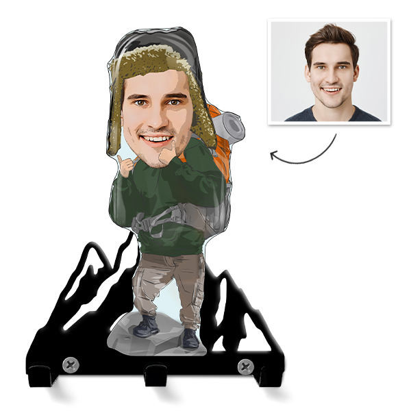 Hiking Key Holder: Gifts for Mountaineers & Hiking Gift Ideas - Personalized Key Holders for Hiking and Outdoor Enthusiasts - auto4style