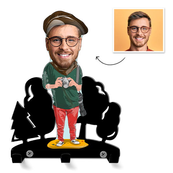 Key Rack for Photographers: Gift for Camera Enthusiasts & Funny Photographer Gift - Personalized Key Holders for Photography Enthusiasts - auto4style