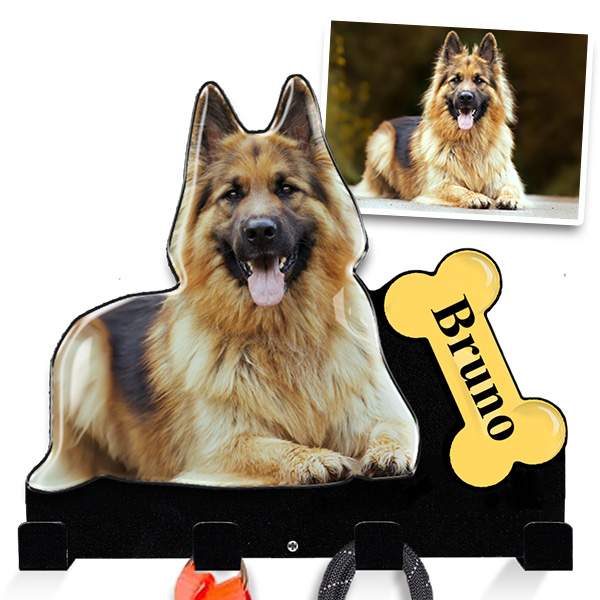 Personalisierter Hundeleinenhalter mit Foto & Name – Einzigartiges Hundezubehör für Hundebesitzer! Perfektes Geschenk für Hundeliebhaber!