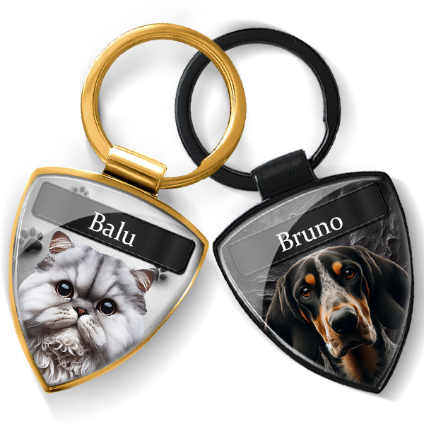 Personalisierter Schlüsselanhänger Tier – Dein Haustier immer dabei! Mit Foto von Hund, Katze & Co. Einzigartiges Geschenk! - auto4style