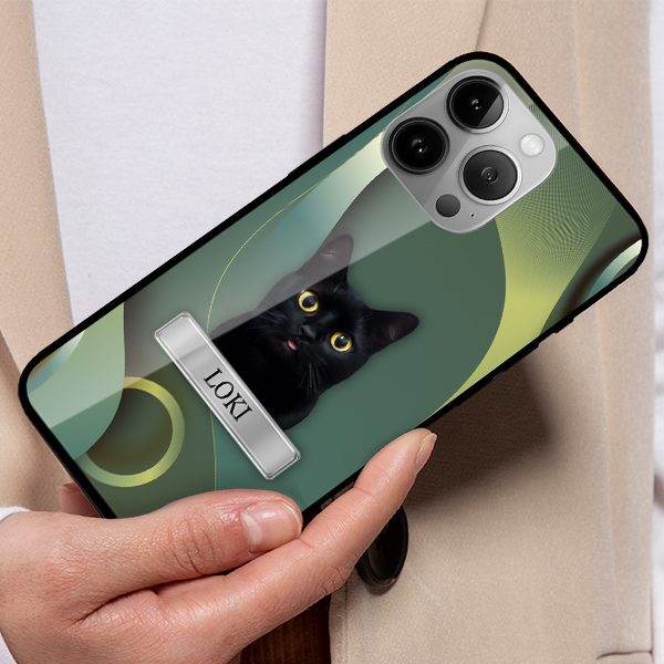 Personalisierte Handytasche Katze - Handyhülle mit Katzenfoto und Namen, einzigartiges Geschenk für Katzenbesitzer und Liebhaber - Jetzt sichern!